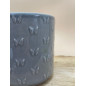 VASO BORBOLETAS CINZA